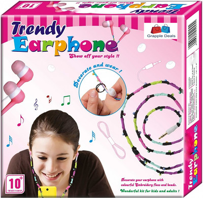 GRAPPLE DEALS rendy Earphone,Make beautiful and stylish your own fashionable earphone For Kids.
GRAPPLE DEALS rendy Earphone,Make beautiful and stylish your own fashionable earphone For Kids.