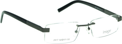 Image Rimless Rectangle Frame(52 mm