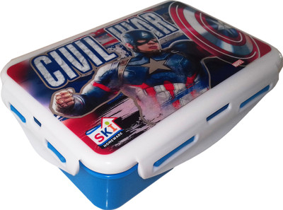 KIDOZ KINGDOM LUNCH BOX CIVIL WAR CAPTAIN AMERICA 1 Containers Lunch Box(550 ml), Multicolor
KIDOZ KINGDOM LUNCH BOX CIVIL WAR CAPTAIN AMERICA 1 Containers Lunch Box(550 ml), Multicolor