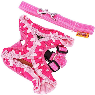 SRI Dog Standard Harness(Large, Pink White)