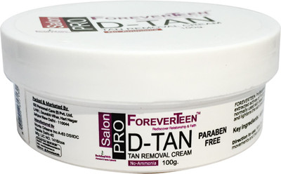 ForeverTeen Paraben/Ammonia Free Salon Professional D-Tan Removal Cream for Girls with Fruits/Herb extracts(100 g)
ForeverTeen Paraben/Ammonia Free Salon Professional D-Tan Removal Cream for Girls with Fruits/Herb extracts(100 g)