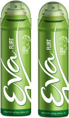 EVA Deodorant Spray, Flirt, 125ml (Pack of 2) Deodorant Spray - For Men & Women(125 ml, Pack of 2)
EVA Deodorant Spray, Flirt, 125ml (Pack of 2) Deodorant Spray - For Men & Women(125 ml, Pack of 2)