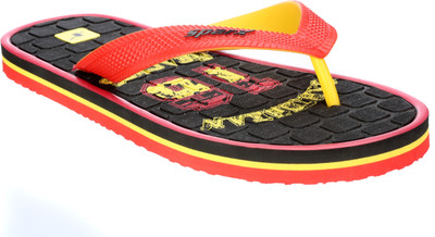 Sparx SFG-2062 Slippers, Black&red