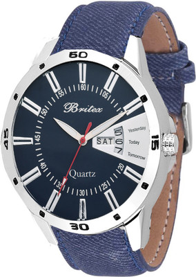 Britex BT6147 Day and Date~Denim Watch - For Men