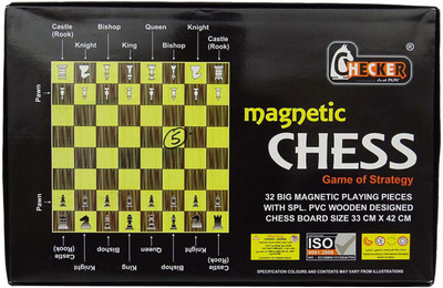 Fitness Solutions Magnetic Chess board Game of strategy with 32 Big Playing Pieces Board Game
Fitness Solutions Magnetic Chess board Game of strategy with 32 Big Playing Pieces Board Game