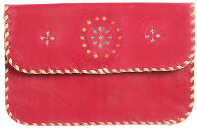 The Indian Handicraft Store Party Maroon Clutch