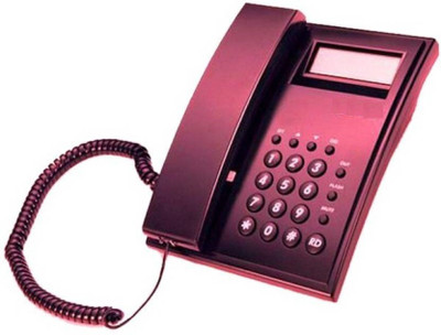A Connect Z BT-M51N Corded Landline Phone(Black & White)