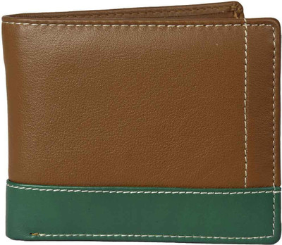 Adams Men Tan Genuine Leather Wallet(9 Card Slots)