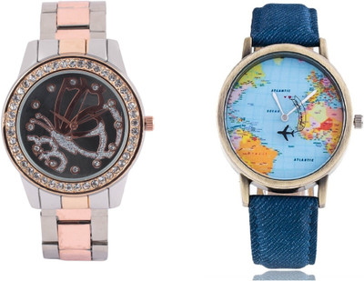 COSMIC WORLD MAP & TWO TONE STYLES STRAP PRINTED DIAL LADIES DIAMOND STUDDED PARTY WEAR Watch - For Couple
COSMIC WORLD MAP & TWO TONE STYLES STRAP PRINTED DIAL LADIES DIAMOND STUDDED PARTY WEAR Watch - For Couple