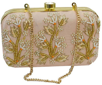 Falah Party Beige Clutch