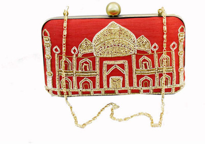 Falah Party Red Clutch