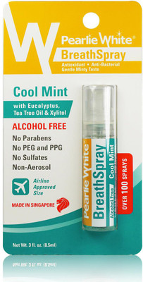 pearlie white Pearlie White BreathSpray Alcohol Free Cool Mint 8.5ml (100 sprays) Spray(8.5 ml)
pearlie white Pearlie White BreathSpray Alcohol Free Cool Mint 8.5ml (100 sprays) Spray(8.5 ml)