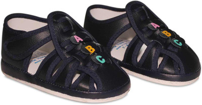 Wonder Kids Boys & Girls Velcro Mule(Slip ons)(Black