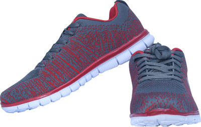 Li-Ning ARCL109-3 Tracker Red/Grey Running Shoes For Men(Red, Grey