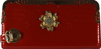 Glitters Online Casual Maroon Clutch