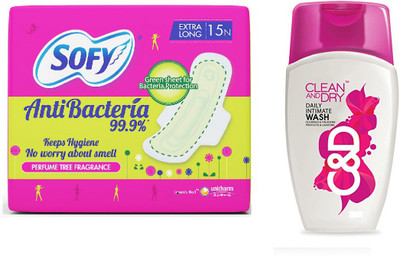 sofy Antibacteria, Clean and Dry Intimate Wash(Set of 2)