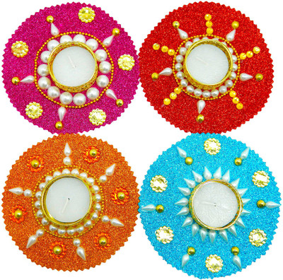 Snova Hanmade Pearl and stone decorated Floating Diyas Sponge, Stoneware (Pack of 4) Table Diya Set(Height: 1 inch)
Snova Hanmade Pearl and stone decorated Floating Diyas Sponge, Stoneware (Pack of 4) Table Diya Set(Height: 1 inch)