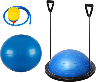 Fitness Carnival 85cm Fitness Yoga Balance Trainer Ball + Bosu Ball With Elastic Strings Combo Gym & Fitness Kit
Fitness Carnival 85cm Fitness Yoga Balance Trainer Ball + Bosu Ball With Elastic Strings Combo Gym & Fitness Kit