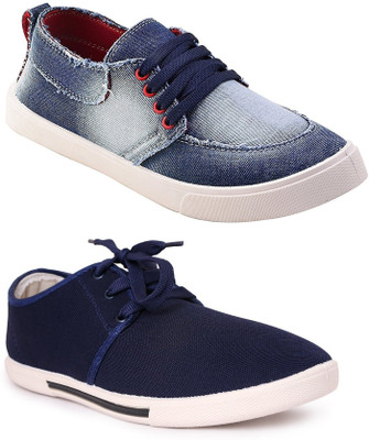 Chevit Men's Combo Pack of 2 Denim Sneakers With Loafers, Canvas Shoes For Men(Multicolor, Blue
Chevit Men's Combo Pack of 2 Denim Sneakers With Loafers, Canvas Shoes For Men(Multicolor, Blue