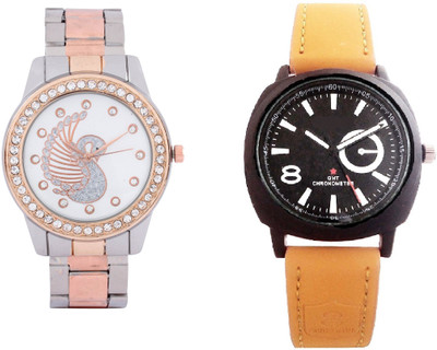 SOOMS LIGHT BROWN BELT SPORTS MEN WATCH & TWO TONE STYLES STRAP PRINTED DIAL LADIES DIAMOND STUDDED PARTY WEAR Watch - For Couple
SOOMS LIGHT BROWN BELT SPORTS MEN WATCH & TWO TONE STYLES STRAP PRINTED DIAL LADIES DIAMOND STUDDED PARTY WEAR Watch - For Couple
