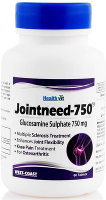 HealthVit Jointneed-750 Glucosamine Sulphate 750 Mg 60 Tablets(60 No)
HealthVit Jointneed-750 Glucosamine Sulphate 750 Mg 60 Tablets(60 No)