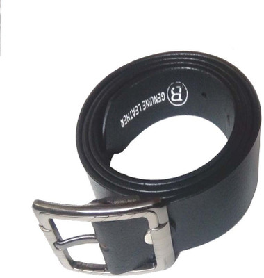 BABA BLESSINGS Men Formal Black Genuine Leather Belt