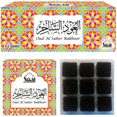 Dukhni Oud Al Saher Tray Bakhoor (9x12 Pcs) Celebration Pack Agarbattis(108 Units)
Dukhni Oud Al Saher Tray Bakhoor (9x12 Pcs) Celebration Pack Agarbattis(108 Units)