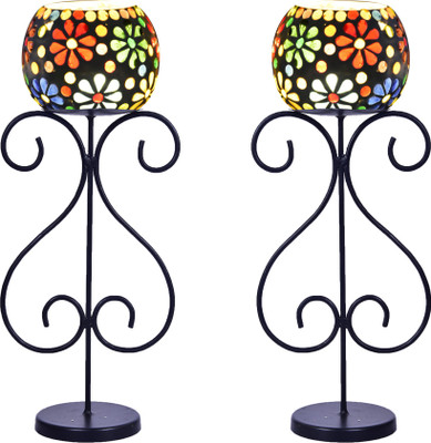 TARANG UDYOG Pack of 4 Multicolor Ceramic Votives with metal stand Iron 2 - Cup Tealight Holder(Black, Pack of 2)
TARANG UDYOG Pack of 4 Multicolor Ceramic Votives with metal stand Iron 2 - Cup Tealight Holder(Black, Pack of 2)