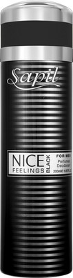 Sapil Nice Feelings Black Deodorant (Imported From U.A.E) Body Spray - For Men(200 ml)
Sapil Nice Feelings Black Deodorant (Imported From U.A.E) Body Spray - For Men(200 ml)
