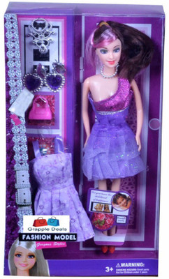 GRAPPLE DEALS Fashion Stylish Girl Doll With Trendy Dress And Earings For Girls.(Purple)(Purple)
GRAPPLE DEALS Fashion Stylish Girl Doll With Trendy Dress And Earings For Girls.(Purple)(Purple)