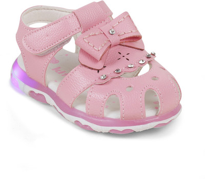 KITTENS Girls Velcro Flats(Pink