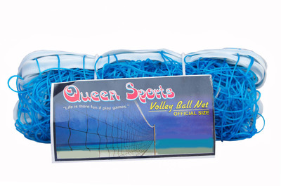 Queen Sports Industries Premium Nylon First quality Volleyball Net(Blue)