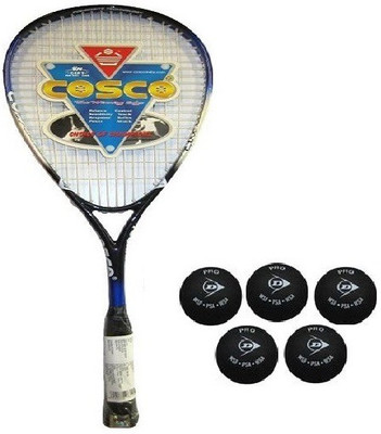 Cosco Combo of Two, One 'Tournament' Squash Racquet and Five Squash Ball- Black Strung Squash Racquet(Standard, 95 g) 
Cosco Combo of Two, One 'Tournament' Squash Racquet and Five Squash Ball- Black Strung Squash Racquet(Standard, 95 g)