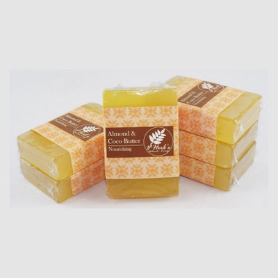 vherbs Almond And Coco Butter Bath Soap pack of 6(600 g, Pack of 6)