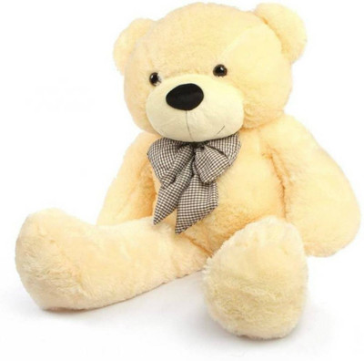 SANA TOYS Sana Sweet Cream Bear With Fancy Bow feet 4 CM 120 - 120 cm(Cream)