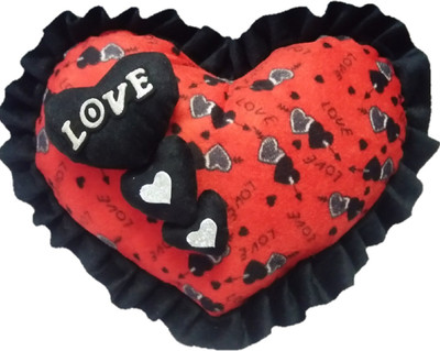 Aparshi (Combo pack of 2) love heart cushion stuffed soft toy A118 - 50 cm(Red)