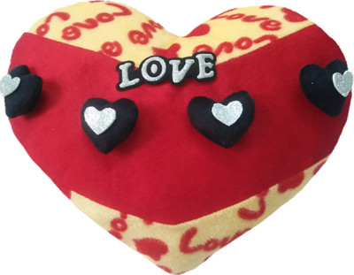 Aparshi (Combo pack of 5) love heart cushion stuffed soft toy O133 - 100 cm(Red)