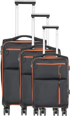 Tamo Odyssey - 3 Piece Set Luggage Black Color 20 Inch, 24 Inch & Inch Expandable Check-in Luggage - inch(Black
Tamo Odyssey - 3 Piece Set Luggage Black Color 20 Inch, 24 Inch & Inch Expandable Check-in Luggage - inch(Black