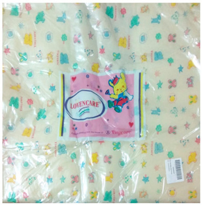 Tiny Care Baby Bed Printed With Foam 203A L Size- Lemon Standard Crib(Fabric, Lemon)
