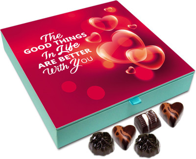 Chocholik Gift Box - The Good Things In Life Are Better With You Chocolate Box - 9pc Truffles(108 g)
Chocholik Gift Box - The Good Things In Life Are Better With You Chocolate Box - 9pc Truffles(108 g)