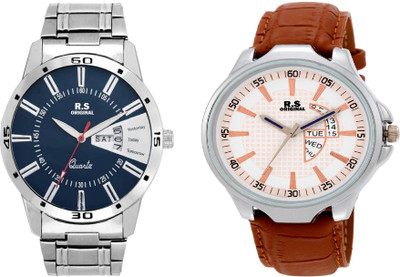 R S Original DIWALI DHAMAKA OFFER BLUE AND WHITE DIAL DATE & TIME SET OF 2 FOR BOYS RSO-38 Watch - For Men
R S Original DIWALI DHAMAKA OFFER BLUE AND WHITE DIAL DATE & TIME SET OF 2 FOR BOYS RSO-38 Watch - For Men