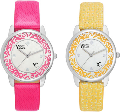 Youth Club COMBO-PNKYLW25 NEW NEON PAIR Watch - For Girls