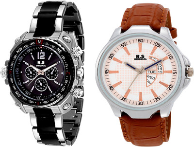 R S Original DIWALI DHAMAKA OFFER BLACK AND WHITE DIAL DATE & TIME SET OF 2 FOR BOYS RSO-35 Watch - For Men
R S Original DIWALI DHAMAKA OFFER BLACK AND WHITE DIAL DATE & TIME SET OF 2 FOR BOYS RSO-35 Watch - For Men