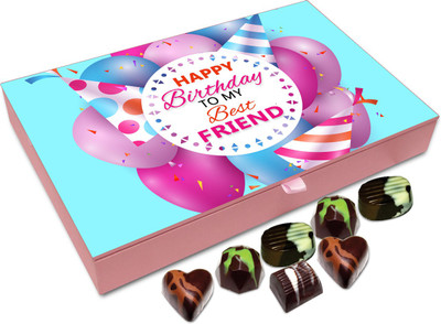 Chocholik Gift Box - Happy Birthday To My Best Friend Chocolate Box - 12pc Truffles(144 g)
Chocholik Gift Box - Happy Birthday To My Best Friend Chocolate Box - 12pc Truffles(144 g)
