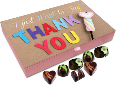 Chocholik Gift Box - I Just Want To Say Thank You Chocolate Box - 12pc Truffles(144 g)
Chocholik Gift Box - I Just Want To Say Thank You Chocolate Box - 12pc Truffles(144 g)