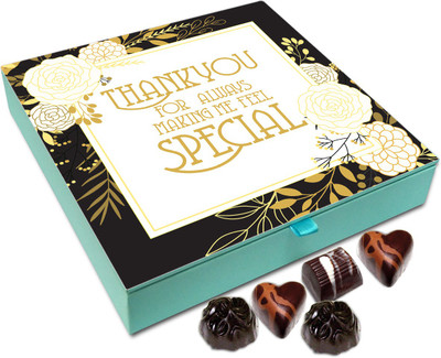 Chocholik Gift Box - Thank You For Always Making Me Feel So Special Chocolate Box - 9pc Truffles(108 g)
Chocholik Gift Box - Thank You For Always Making Me Feel So Special Chocolate Box - 9pc Truffles(108 g)