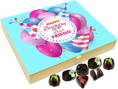 Chocholik Gift Box - Happy Birthday To My Best Friend Chocolate Box - 20pc Truffles(240 g)
Chocholik Gift Box - Happy Birthday To My Best Friend Chocolate Box - 20pc Truffles(240 g)