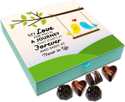 Chocholik Gift Box - My Love For You Is Never Ending Journey Chocolate Box - 9pc Truffles(108 g)
Chocholik Gift Box - My Love For You Is Never Ending Journey Chocolate Box - 9pc Truffles(108 g)