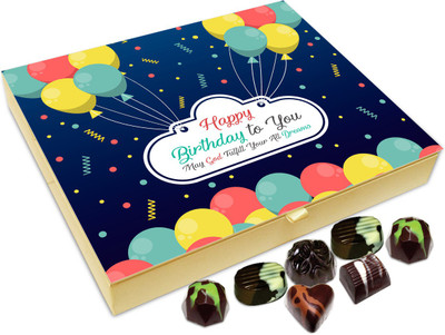 Chocholik Gift Box - May God Fulfills All Your Dreams On Your Birthday Chocolate Box - 20pc Truffles(240 g)
Chocholik Gift Box - May God Fulfills All Your Dreams On Your Birthday Chocolate Box - 20pc Truffles(240 g)