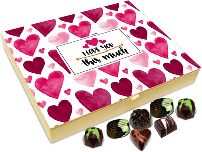 Chocholik Gift Box - I Love You This Much Chocolate Box - 20pc Truffles(240 g)
Chocholik Gift Box - I Love You This Much Chocolate Box - 20pc Truffles(240 g)
